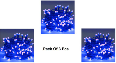 Jee Dee 40 LEDs 15 m Blue Steady Ball Rice Lights(Pack of 3)