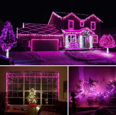 CANDLE 40 LEDs 11 m Pink Steady String Rice Lights(Pack of 1)