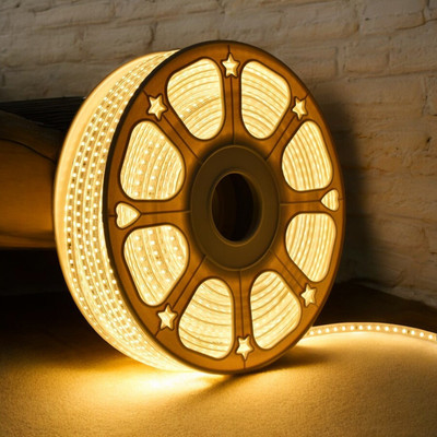 Trendx 340 LEDs 2.79 m Yellow Steady String Rice Lights(Pack of 1)