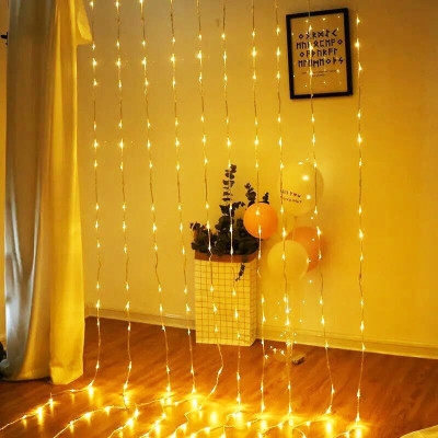 Refulgix 240 LEDs 3 m White Steady, Flickering Water Drop Rice Lights(Pack of 1)