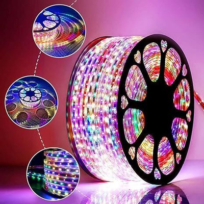 Clive 700 LEDs 5 m Multicolor Steady Strip Rice Lights(Pack of 1)