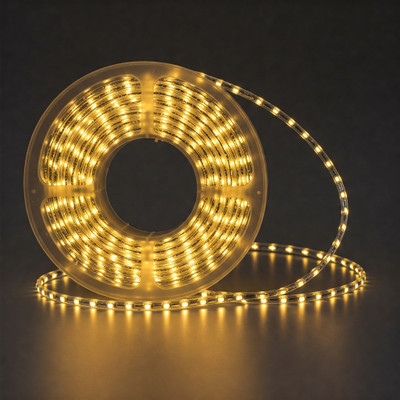 Moonlight 120 LEDs 20 m Yellow Steady Strip Rice Lights(Pack of 1)
