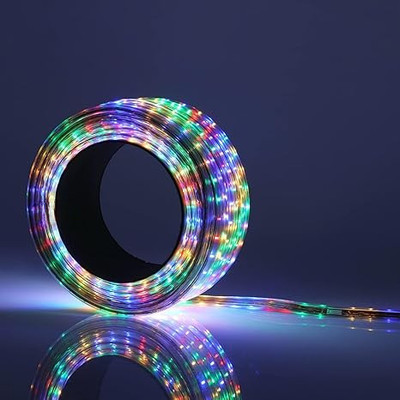 KCS Lite 2400 LEDs 15 m Multicolor Steady, Flickering String Rice Lights(Pack of 1)