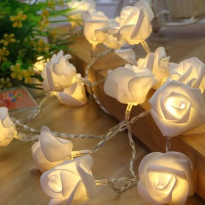 Meneon 36 LEDs 6 m White Steady Flower Rice Lights(Pack of 1)