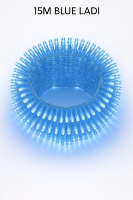 spark world 40 LEDs 11 m Blue Steady Bulb Rice Lights(Pack of 1)
