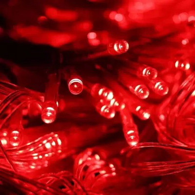 PESCA 60 LEDs 19.99 m Red Steady String Rice Lights(Pack of 2)