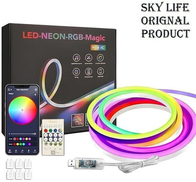 AI SMART 600 LEDs 5 m Red, Green, Blue Flickering, Steady, Color Changing Strip Rice Lights(Pack of 1)