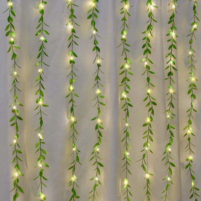 BSVR 200 LEDs 3 m Yellow Flickering Leaf Rice Lights(Pack of 1)