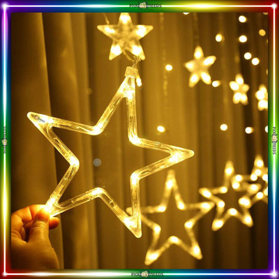 Pick Ur Needs 138 LEDs 2.49 m Yellow Color Changing, Flickering Star Rice Lights(Pack of 1)