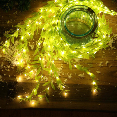 NKL 200 LEDs 3 m Yellow Flickering Leaf Rice Lights(Pack of 1)