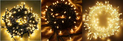 NKXIK 35 LEDs 10 m Multicolor Steady Strip Rice Lights(Pack of 3)