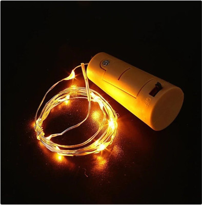 Local Charm 20 LEDs 1.98 m Yellow Steady String Rice Lights(Pack of 1)