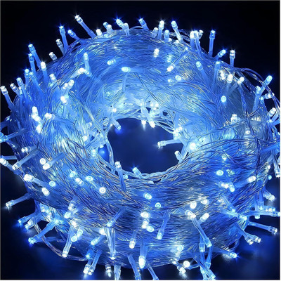 GIGAWATTS 200 LEDs 10 m Blue Color Changing String Rice Lights(Pack of 1)