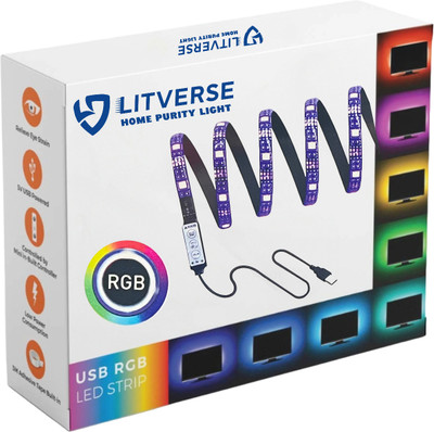 Litverse 60 LEDs 2 m Multicolor Color Changing Strip Rice Lights(Pack of 1)
