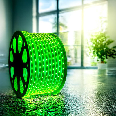 ATULUX 500 LEDs 10 m Green Steady Strip Rice Lights(Pack of 1)