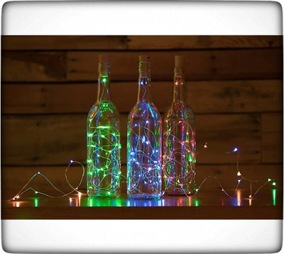 Local Charm 20 LEDs 1.98 m Multicolor Steady String Rice Lights(Pack of 3)
