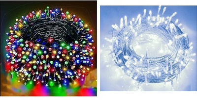 NEERUSSTORE 36 LEDs 12 m Multicolor Steady Ball Rice Lights(Pack of 2)