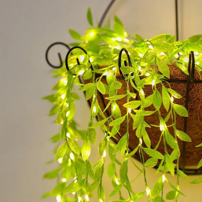 Rhobos 110 LEDs 3 m White Flickering Leaf Rice Lights(Pack of 1)
