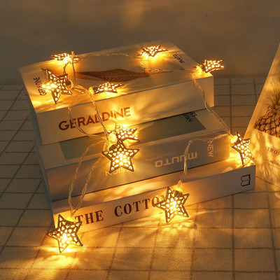 Party Propz 10 LEDs 4 m White Steady Star Rice Lights(Pack of 1)