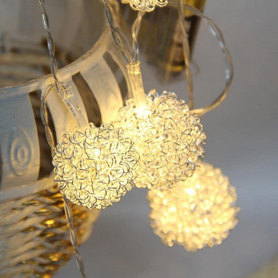 Medecor 16 LEDs 3 m Yellow Steady Ball Rice Lights(Pack of 1)