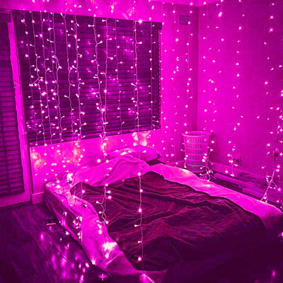 NISCO 36 LEDs 6 m Pink Steady Bulb Rice Lights(Pack of 1)