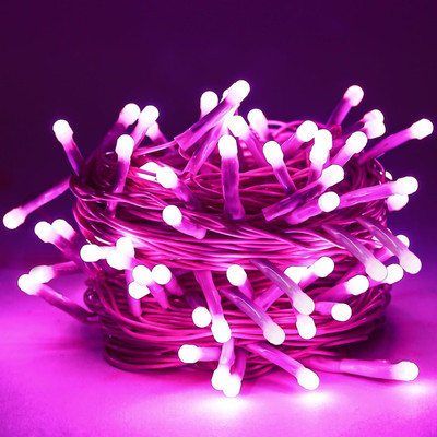 ATULUX 14 LEDs 9 m Purple Steady String Rice Lights(Pack of 2)