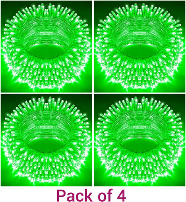 AP Source 40 LEDs 12 m Green Steady Bulb Rice Lights(Pack of 1)