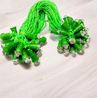Shiv Shankar Sells 50 LEDs 10 m Green Steady Bulb Rice Lights(Pack of 1)
