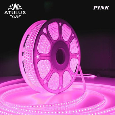ATULUX 1650 LEDs 25 m Pink Steady Strip Rice Lights(Pack of 1)