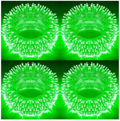 AP Source 40 LEDs 12 m Green Steady Ball Rice Lights(Pack of 4)