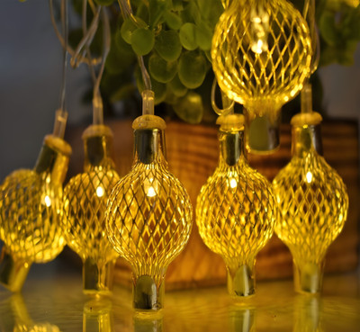 WBD 10 LEDs 4 m Yellow Steady Lantern Rice Lights(Pack of 1)