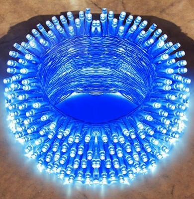 spark world 40 LEDs 11 m Blue Steady Bulb Rice Lights(Pack of 1)