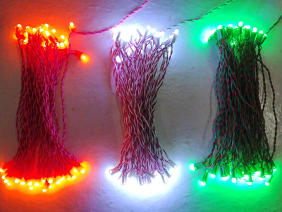 A.S.D. Electronics 150 LEDs 28 m Orange, White, Green Steady String Rice Lights(Pack of 3)