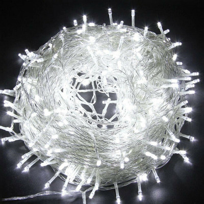 LightFlow 40 LEDs 10 m White Steady Bulb Rice Lights(Pack of 6)