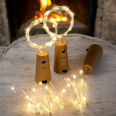 NISCO 20 LEDs 2.1 m Gold Steady Bulb Rice Lights(Pack of 1)