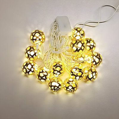 WBD 10 LEDs 4 m Yellow Steady Disco Rice Lights(Pack of 1)