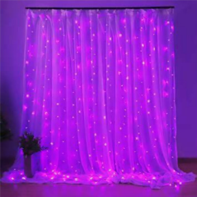 Local Charm 200 LEDs 7 m Purple Steady String Rice Lights(Pack of 10)