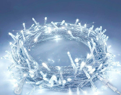QUACE 40 LEDs 12 m White Steady String Rice Lights(Pack of 1)