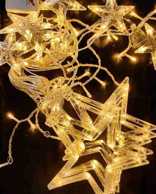 Riseup 138 LEDs 139 m Yellow Flickering, Steady Star Rice Lights(Pack of 1)