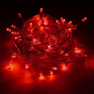 Meneon 36 LEDs 6 m Red Steady Bulb Rice Lights(Pack of 1)