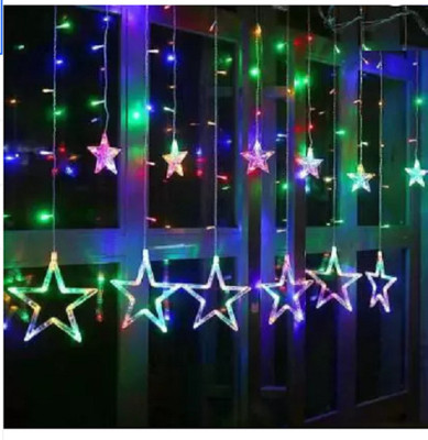 VBS 138 LEDs 2.51 m Multicolor Flickering Star Rice Lights(Pack of 1)