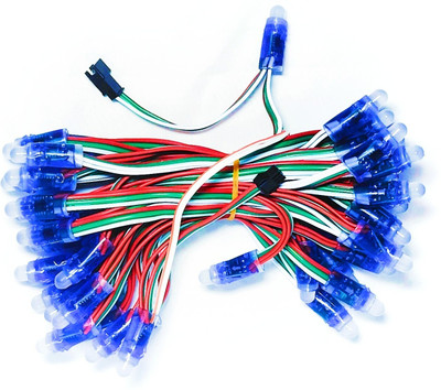 Riptu 50 LEDs 300 m Multicolor Color Changing, Flickering, Steady Strip Rice Lights(Pack of 1)