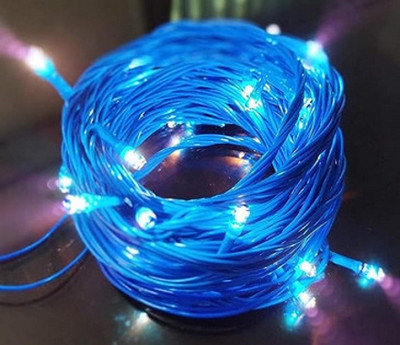 zindal 42 LEDs 16.5 m Blue Steady Ball Rice Lights(Pack of 2)