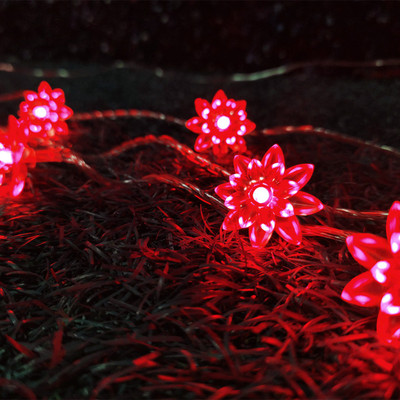 Meneon 36 LEDs 6 m Red Steady Flower Rice Lights(Pack of 1)