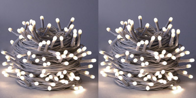 Errol 36 LEDs 11 m White Steady String Rice Lights(Pack of 2)