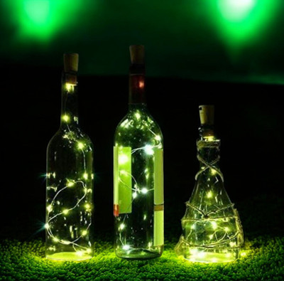 argonlight 16 LEDs 1.6 m Green Steady Diya Rice Lights(Pack of 1)