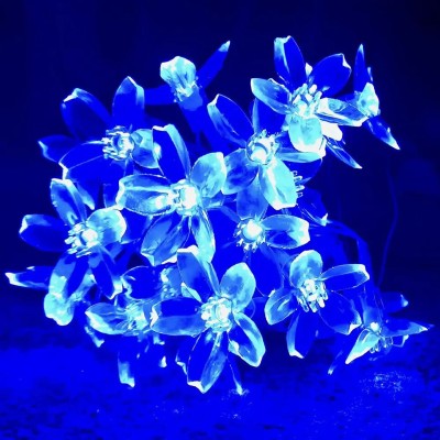 FStyler 16 LEDs 5.49 m Blue Steady Flower Rice Lights(Pack of 1)