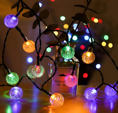 Avivo 16 LEDs 3.5 m Multicolor Steady Ball Rice Lights(Pack of 1)