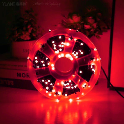 WBD 300 LEDs 39 m Red Steady Bulb Rice Lights(Pack of 1)