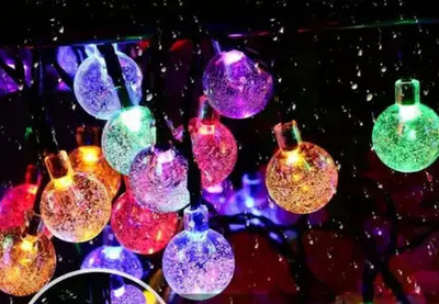PBBS 15 LEDs 4 m Multicolor Color Changing, Flickering, Steady Ball Rice Lights(Pack of 1)